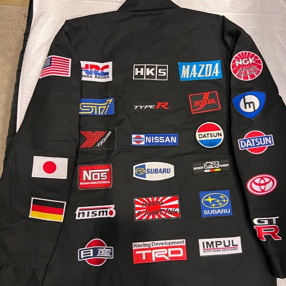 JDM Jacket Men’s Size M Mint. 24 Vintage Patches Red Cap Mechanic Jacket JDM - Picture 5 of 5